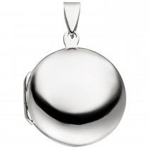 Medaillon rund zum Öffnen für 2 Fotos 925 Sterlingsilber