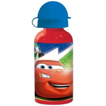 CARS Kinder Trinkflasche aus Aluminium rot 400ml