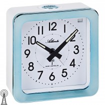 Wecker Funk Funkwecker türkis mit Licht Snooze