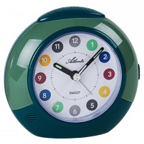 Wecker für Kinder Quarz analog Kinderwecker grün oliv leise