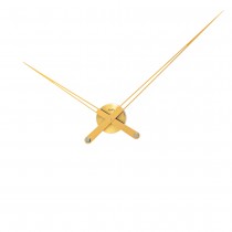 AMS 9597 Wanduhr Quarz analog messingfarben