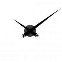 Wanduhr Quarz analog schwarz