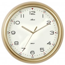 Wanduhr Quarz analog golden leise ohne Ticken