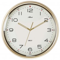 Wanduhr Quarz analog golden leise ohne Ticken