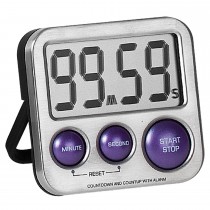 Kurzzeitmesser digital Metall mit Magnet Küchen Timer