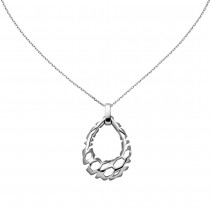 Collier Halskette Tropfen 925 Sterlingsilber 45cm Kette Silberkette