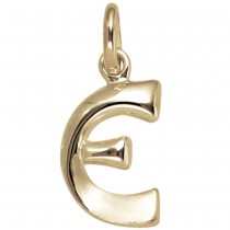 Anhänger Buchstabe E 375 Gelbgold Buchstabenanhänger