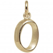 Anhänger Buchstabe O 375 Gelbgold Buchstabenanhänger