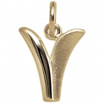 Anhänger Buchstabe V 375 Gelbgold Buchstabenanhänger