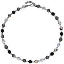 Collier Halskette SWAROVSKI® ELEMENTS mit Edelstahl 45cm Kette