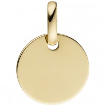 Anhänger rund 333 Gelbgold Goldanhänger