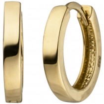 Creolen 585 Gelbgold Ohrringe Goldohrringe