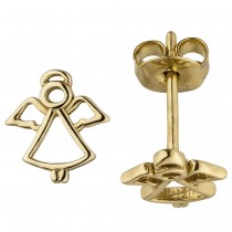 Ohrstecker Engel 333 Gelbgold Ohrringe Goldohrringe