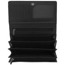 Geldbörse MANDALA Nappa Leder schwarz RFID Schutz