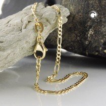 Armband FigaroKette 19cm 375 Gold