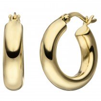 Creolen 925er Sterling Silber gold vergoldet Ohrringe