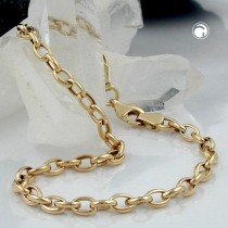 stilvolles Armband oval 375 Gold 19cm