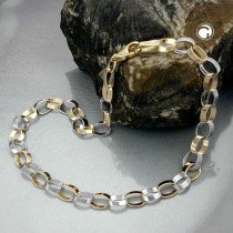 Armband Weitanker Ankerkette oval 375 Gold 19cm