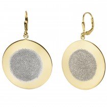Ohrhänger 925 Silber bicolor vergoldet Ohrringe Boutons