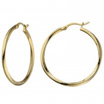 Creolen 925er Sterling Silber gold vergoldet Ohrringe