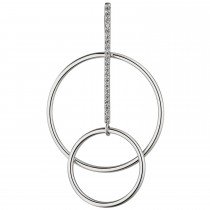 Anhänger 925er Sterling Silber 21 Zirkonia