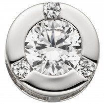 Anhänger 925er Sterling Silber 4 Zirkonia