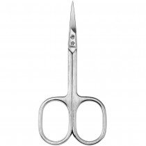 Pfeilring Hautschere, 9cm, vernickelt, gebogen