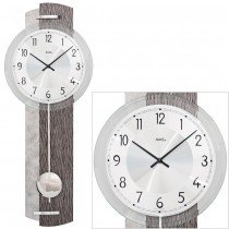 AMS 7463 Wanduhr Quarz mit Pendel Pendeluhr in Antik-Optik