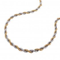 Kette Kordelkette bicolor 585 Gold 45cm
