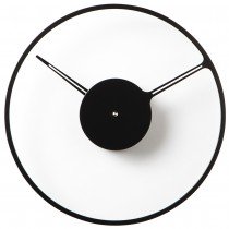 Wanduhr Quarz analog schwarz