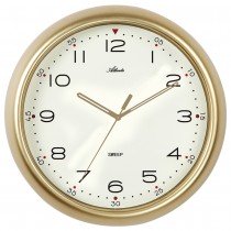 Wanduhr Quarz analog golden leise ohne Ticken