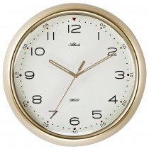 Wanduhr Quarz analog golden leise ohne Ticken