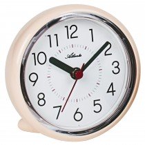 Wanduhr Tischuhr Baduhr Quarz analog cremefarben mit Saugnapf