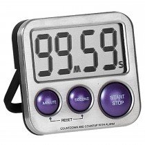 Kurzzeitmesser digital Metall mit Magnet Küchen Timer