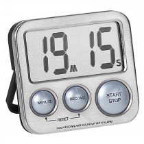 Kurzzeitmesser digital Metall mit Magnet Küchen Timer