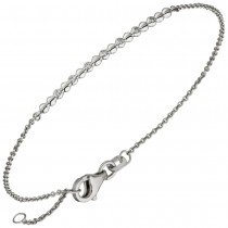 Armband 585 Weißgold 7 Diamanten Brillanten 17,5cm Weißgoldarmband