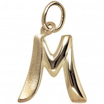 Anhänger Buchstabe M 375 Gelbgold Buchstabenanhänger