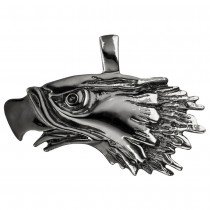 Anhänger Adler Adlerkopf 925 Sterlingsilber geschwärzt
