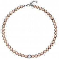 Collier Halskette SWAROVSKI® ELEMENTS mit Edelstahl und Zirkonia 45cm Kette