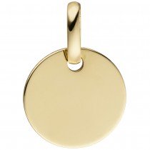 Anhänger rund 333 Gelbgold Goldanhänger