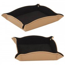 Schmuck-Ablagen-Set 2-teilig beige schwarz