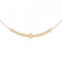 Collier Halskette mit Plättchen 925 Sterlingsilber vergoldet 45cm Kette