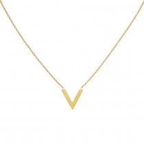 Collier Halskette Edelstahl goldfarben beschichtet 45cm Kette