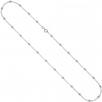 Collier Halskette mit Kugeln 925 Sterlingsilber 45cm Kette Silberkette