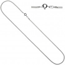 Panzerkette 925 Silber 1,7mm 45cm Kette Halskette Silberkette Federring