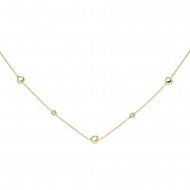 Collier Herz Kugel 925 Sterlingsilber vergoldet 45cm Silberkette Federrin