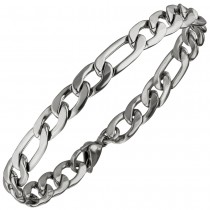 Figaroarmband Edelstahl 21cm Armband