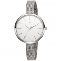 Damen Armbanduhr Quarz Analog Edelstahl schmales Armband