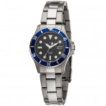 Damen Armbanduhr Quarz Analog Edelstahl mit Datum
