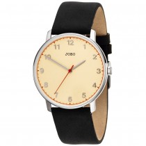 Herren Armbanduhr Quarz Analog Edelstahl Lederband Herrenuhr